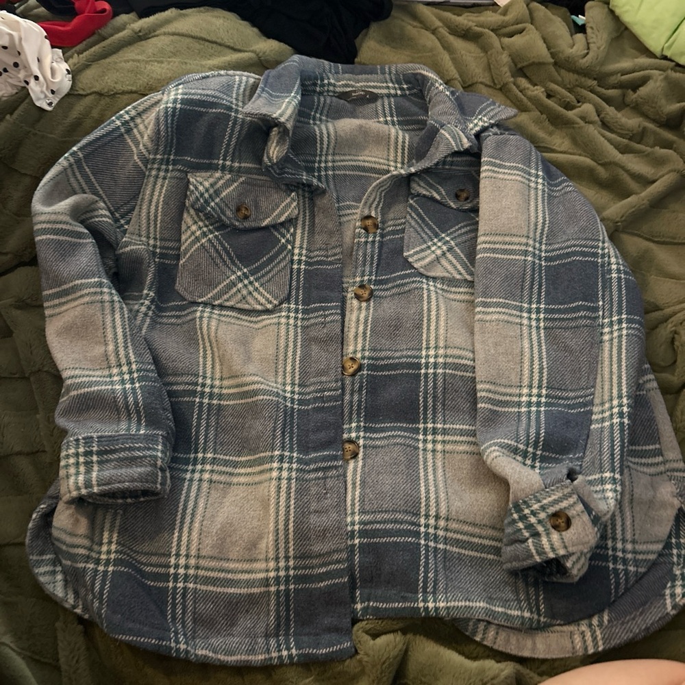 Plaid Utility Jacket for Women